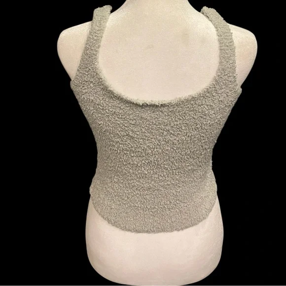 Skims Pastel Mint Green Cozy Knit Crop Tank Top Size XXS/XS - Picture 5 of 9